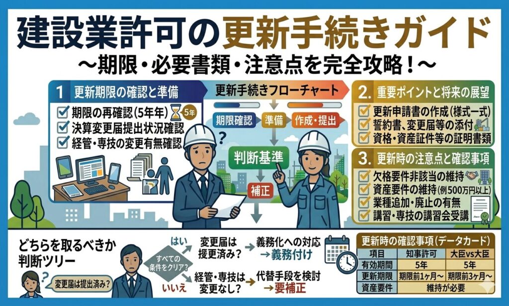 建設業許可の更新手続ガイド
