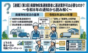連載 第3回 廃棄物収集運搬業者に運送業許可は必要か 令和8年の通知から読み解く